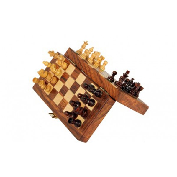 AVM 7" Magnetic Folding Chess Set with Coins